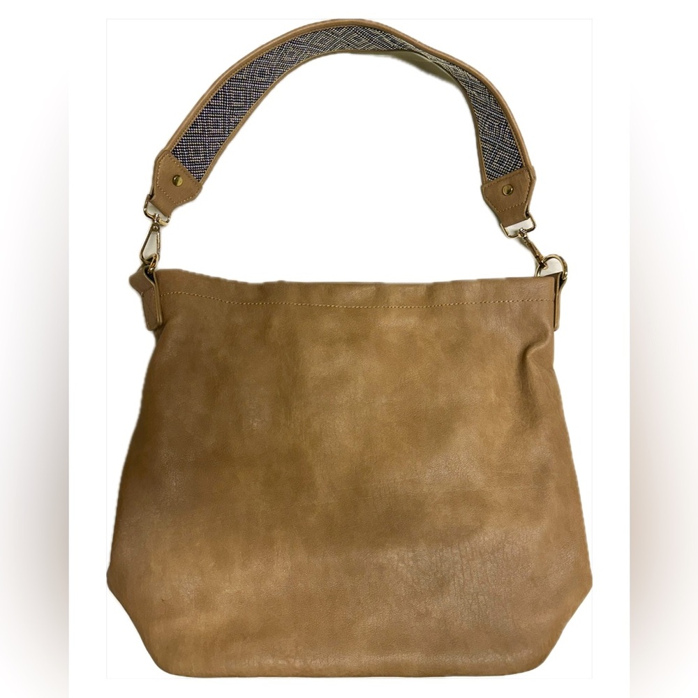 Antik Kraft Brown Beaded Handle/Strap